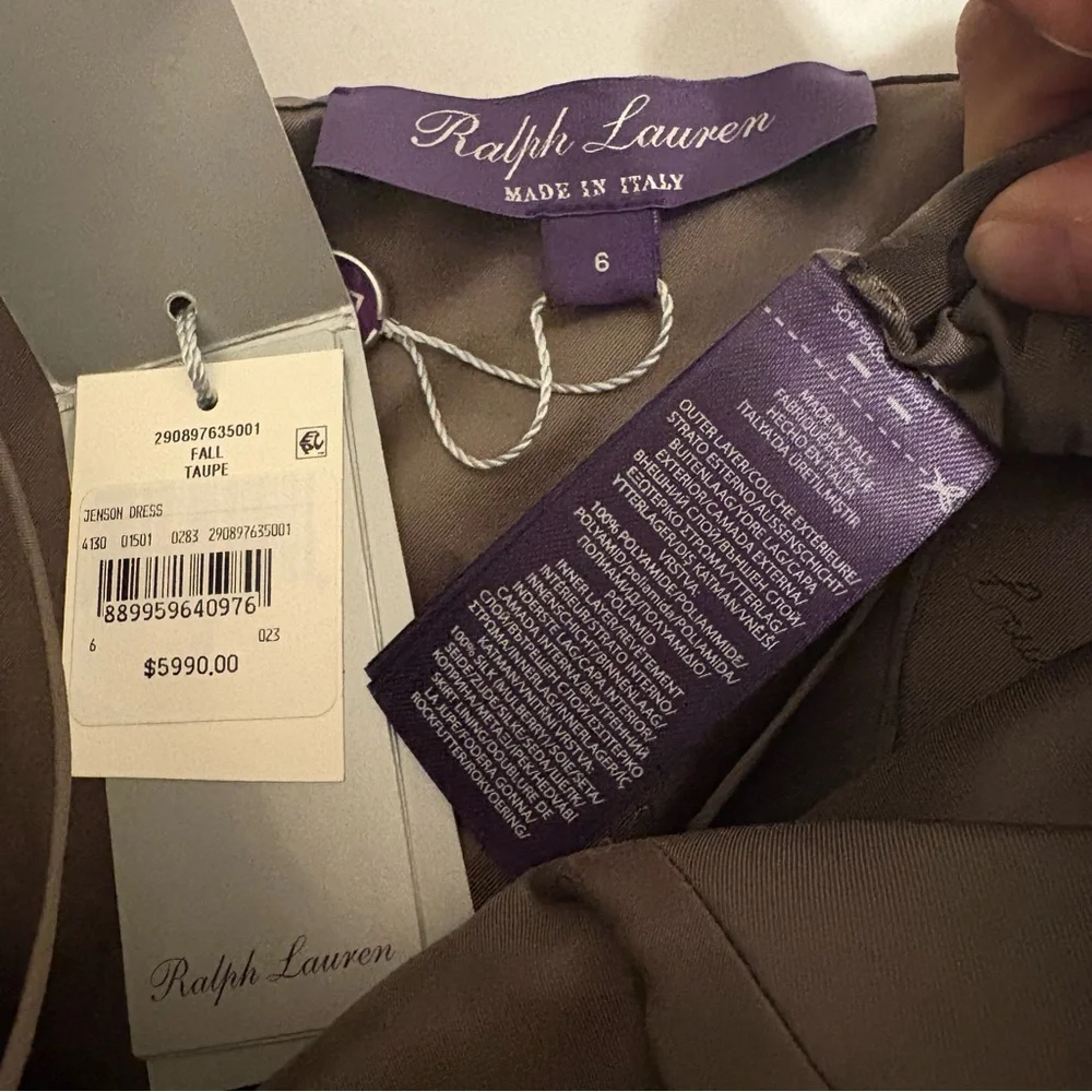 Ralph Lauren Collection Purple Label Tulle Strapless Evening Dress Formal Midi 6 - Picture 5 of 16
